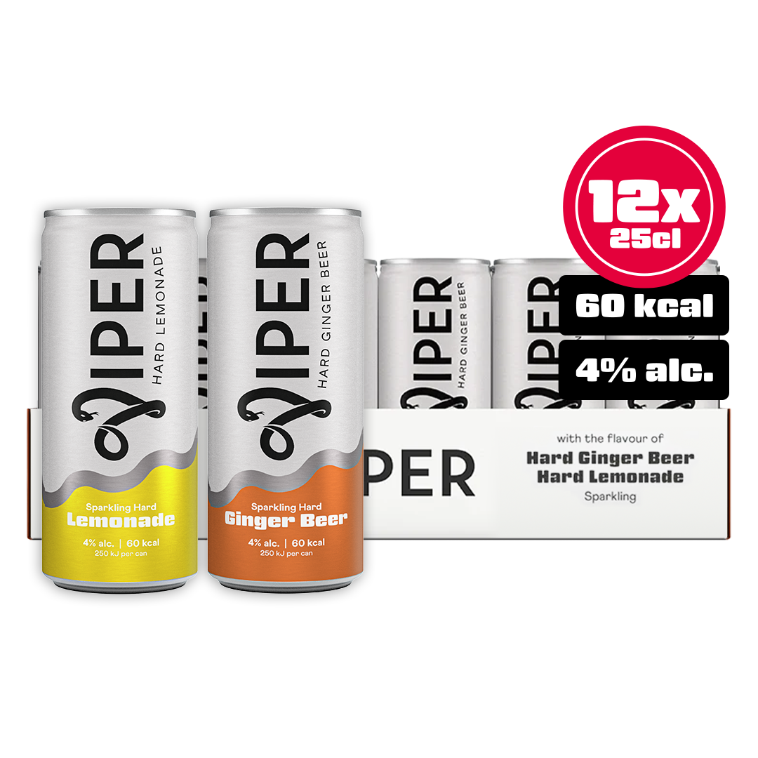 Viper Hard Ginger Beer & Lemonade Mixed